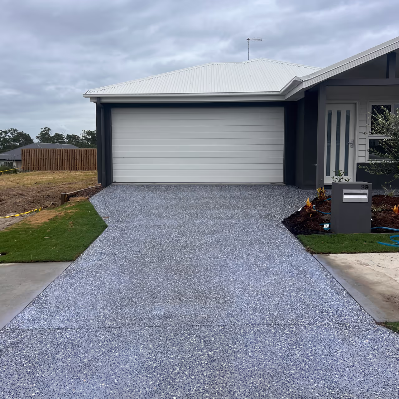 Sealed walkway and entry path at an Inspire home