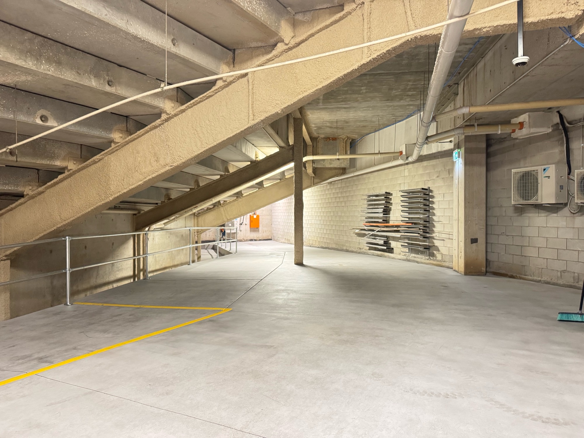 Colloidal silica densifier penetrating a freshly prepped concrete slab