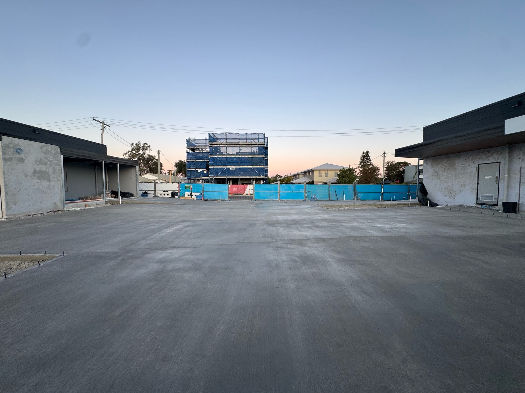 Commercial warehouse floor after densification treatment